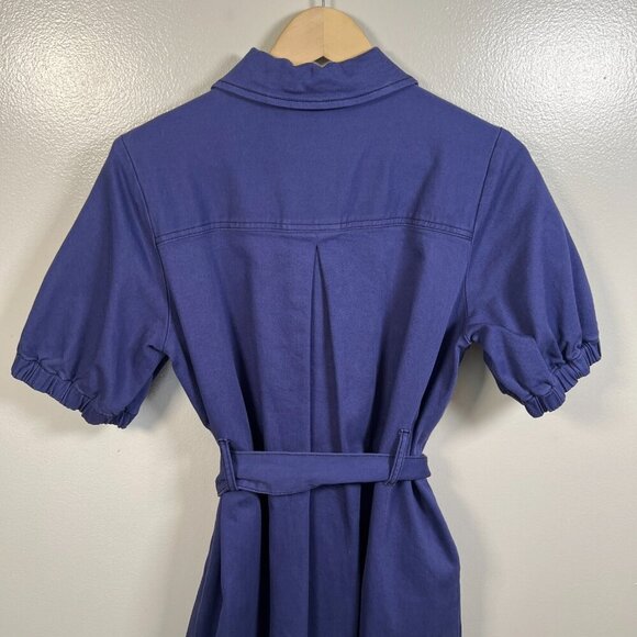 Baum Und Pferdgarten Ananda Shirt Dress Size EU 36 US Small Blue Belted Work - Picture 9 of 10